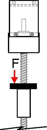 screw torque ball drive force vertical calculation lead efficiency lbs kg load
